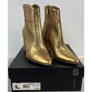 Naturalizer Women's Hart Ankle Boots Pointed Toe Dark Gold Sz. 7.5 ~~minty~~